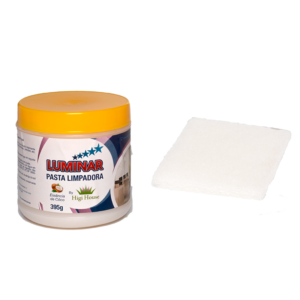 Pasta de Limpeza Coco Luminar 395g + 1 fibra leve